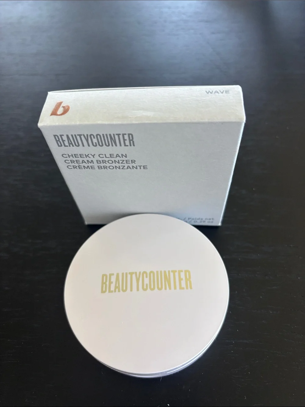 beautycounter Cream Bronzer Compact — Wave-- Warm Tan Brown